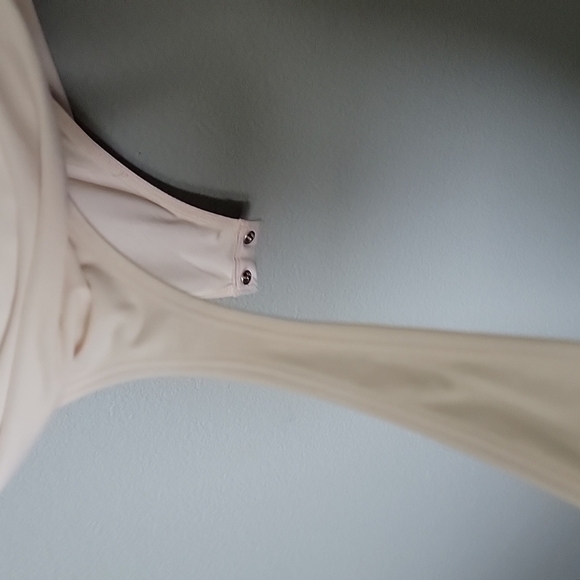 Express Balletcore body countour double layer thong bodysuit sleeveless XL - Picture 8 of 9